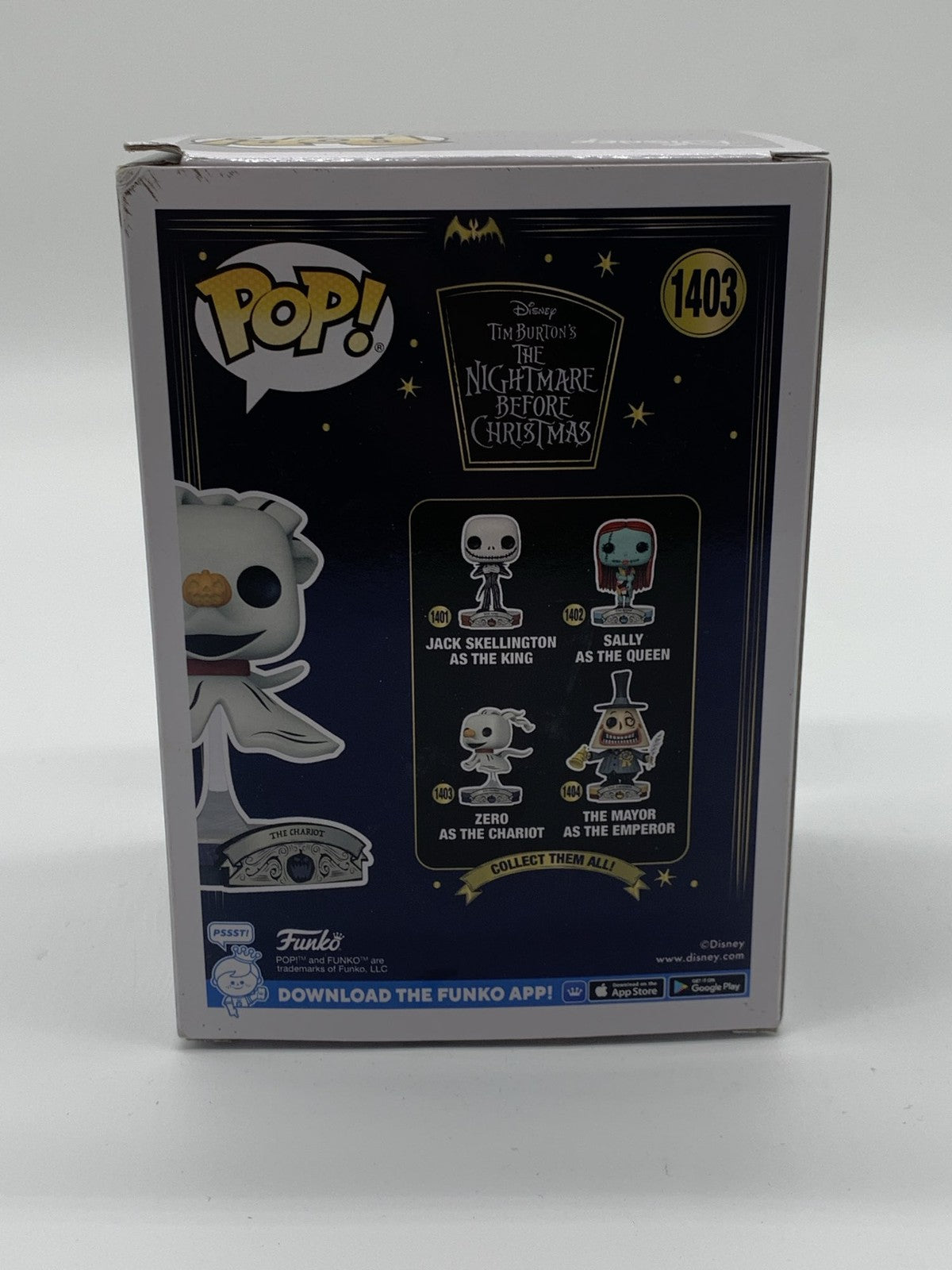 Funko Pop Zero as The Chariot #1403 Disney Nightmare Before Christmas HT Exclusi