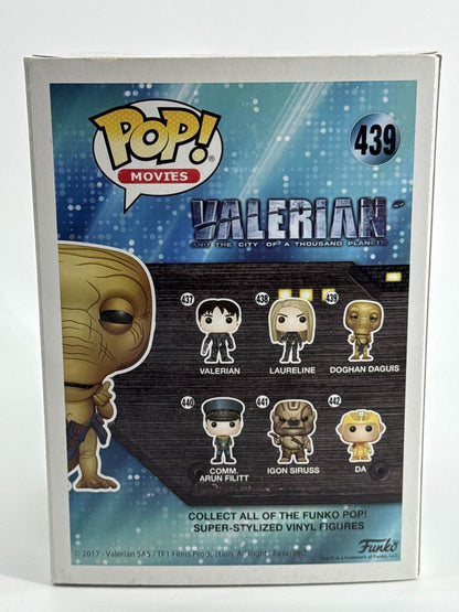 Funko Pop Doghan Daguis 439 Valerian Vinyl Figure Displayed 2017 Movie Boxed Red