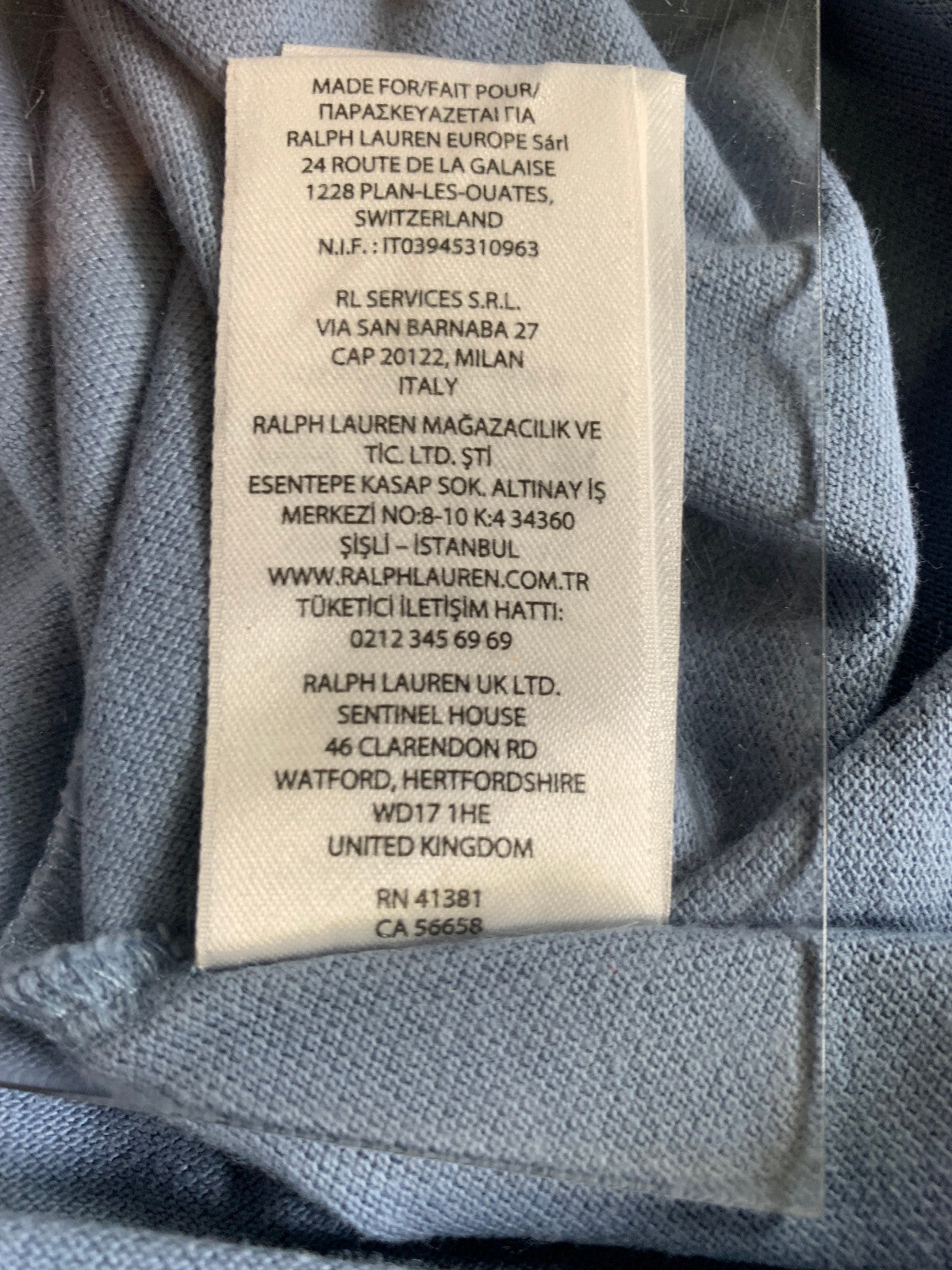 Polo Ralph Lauren XL Blue Polo Shirt Classic Fit Pink Pony Logo Mens Cotton Tee