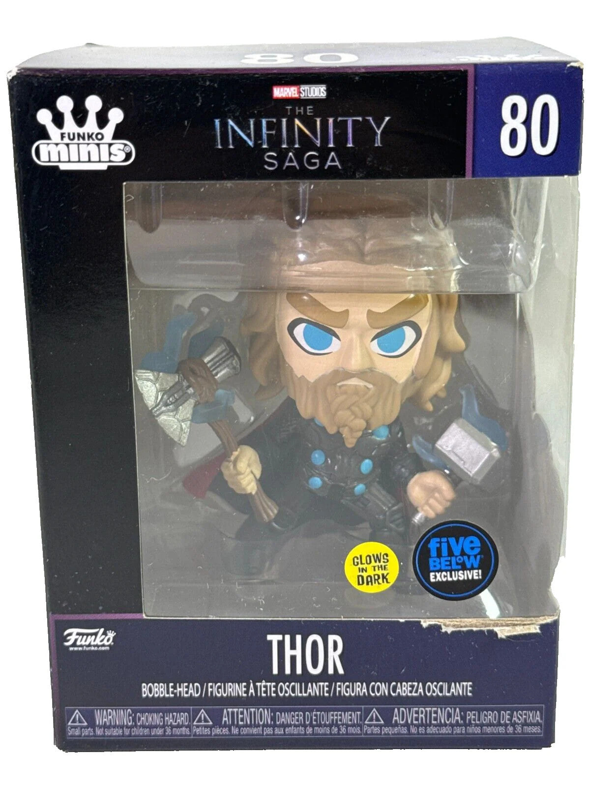 Funko Minis Thor #80 Glow Five Below Exclusive Infinity Saga GITD Marvel NIB