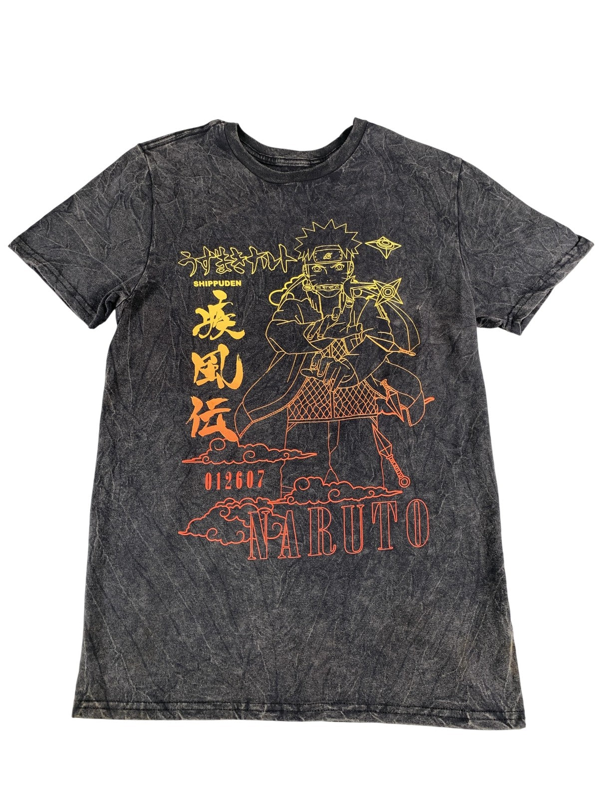 Naruto Shippuden Shirt Mens Small Black Anime Graphic Tee Kohl's New Tags Viz