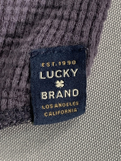 Lucky Brand Shirt Mens Extra Large Gray Waffle Knit Long Sleeve Thermal Casual