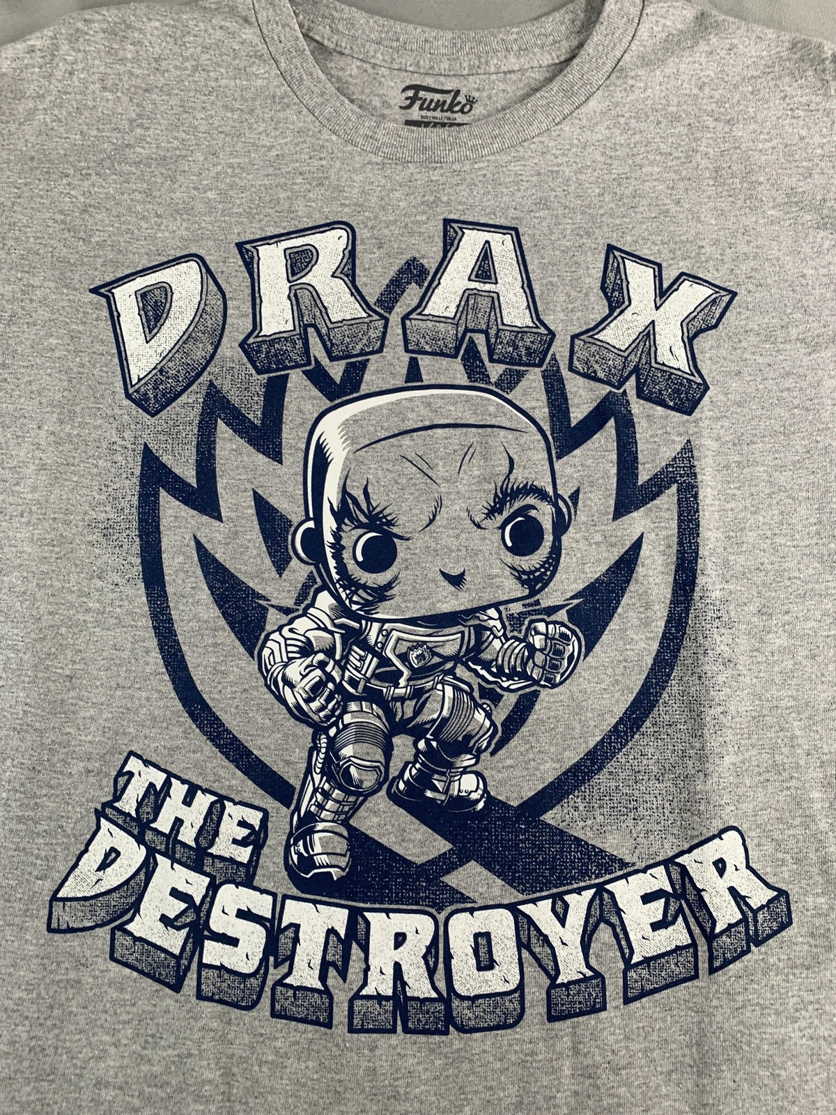 Funko Shirt Mens Large Gray Marvel Guardians of the Galaxy Drax The Destroyer