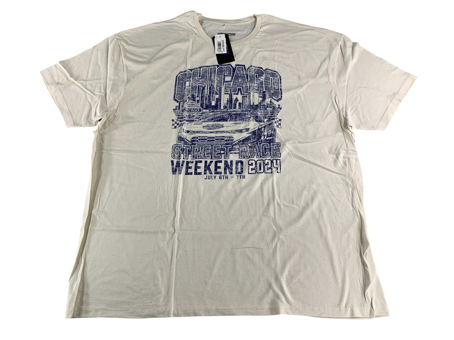 Chicago Street Race Shirt Mens 3XL White NASCAR Racing Weekend 2024 Tee T-Shirt