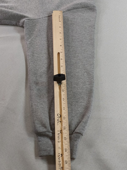 Wild Fable Cropped Sweatshirt L Gray Cotton Blend Relaxed Fit Long Sleeve