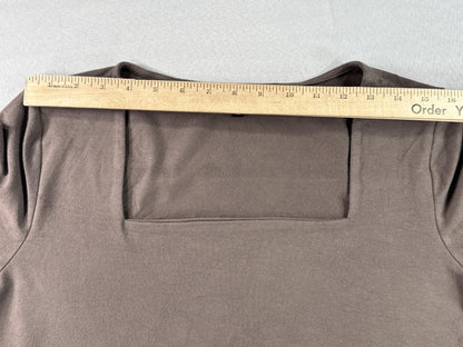 Express Brown Long Sleeve Crewneck Shirt XL Cotton Mens Top