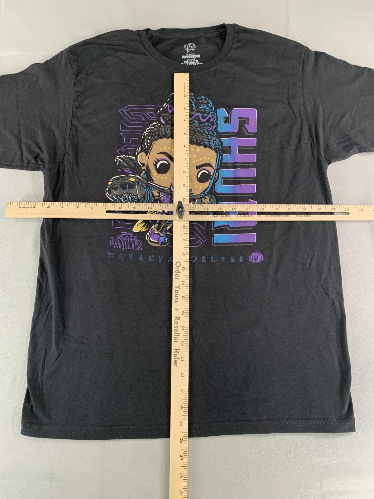 Black Panther Shuri Shirt Mens Large Marvel Wakanda Forever Funko Pop Tee 2022