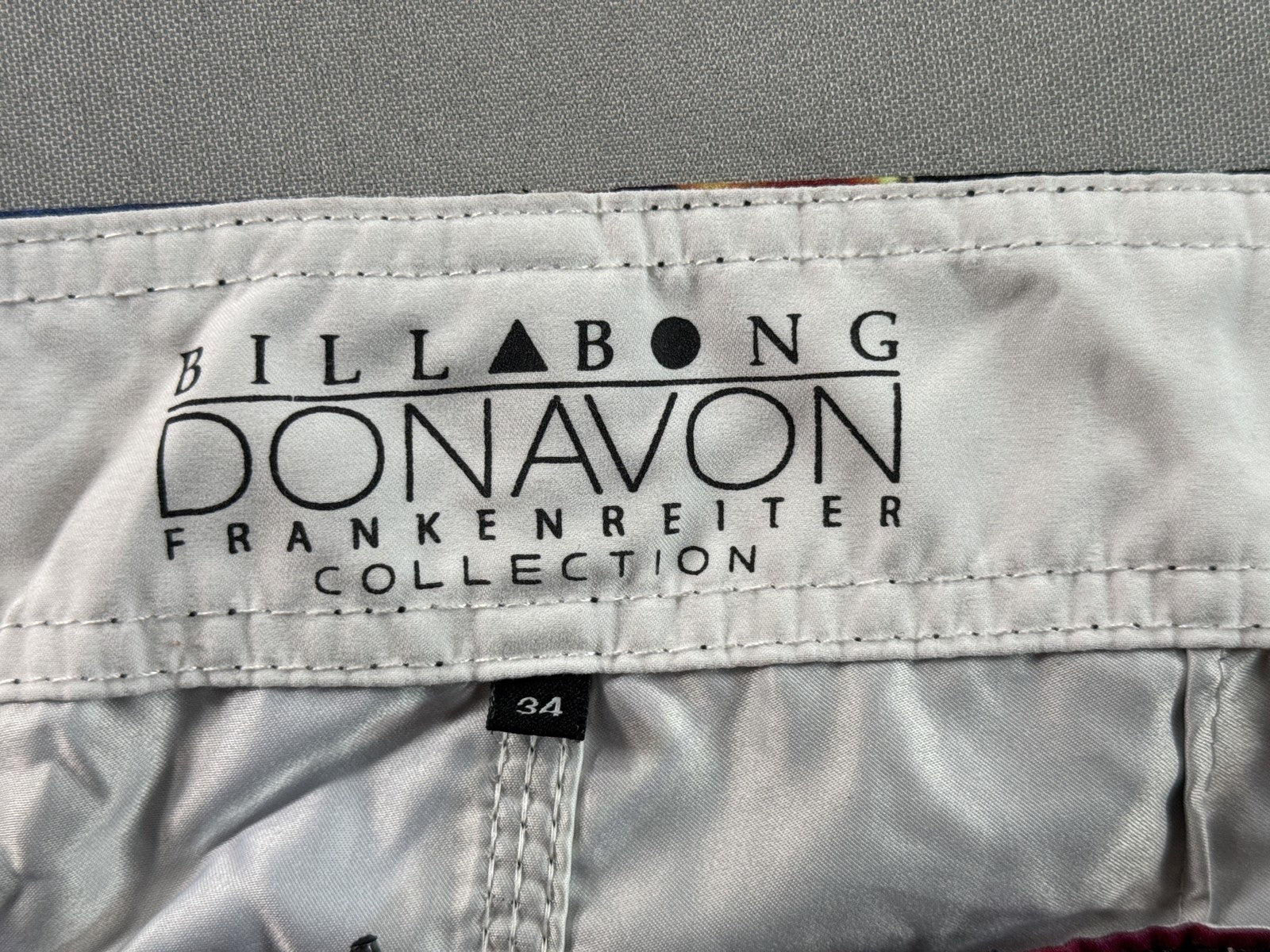 Billabong Board Shorts 34 Multi Color All Over Print 100% Polyester Surf