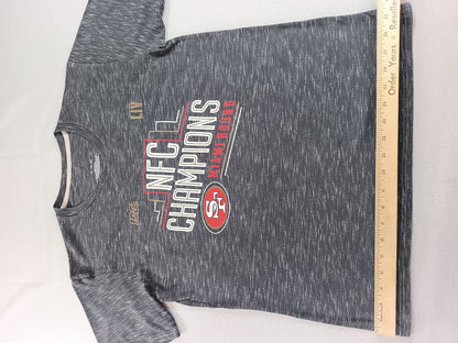 NFL San Francisco 49ers Super Bowl LIV NFC Champions Tee YXL Youth Grey Heather