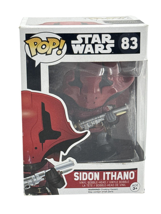 Funko Pop Star Wars Sidon Ithano #83 Vinyl Bobble-Head Figure Box Red Helmet
