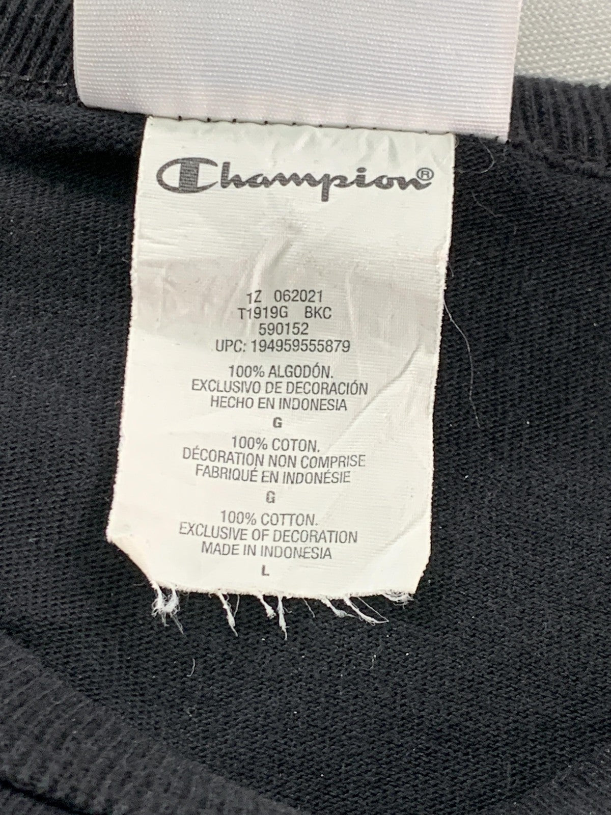 Champion Shirt Mens Large Graphic Colorblock Short Sleeve Tee Athletic Casual