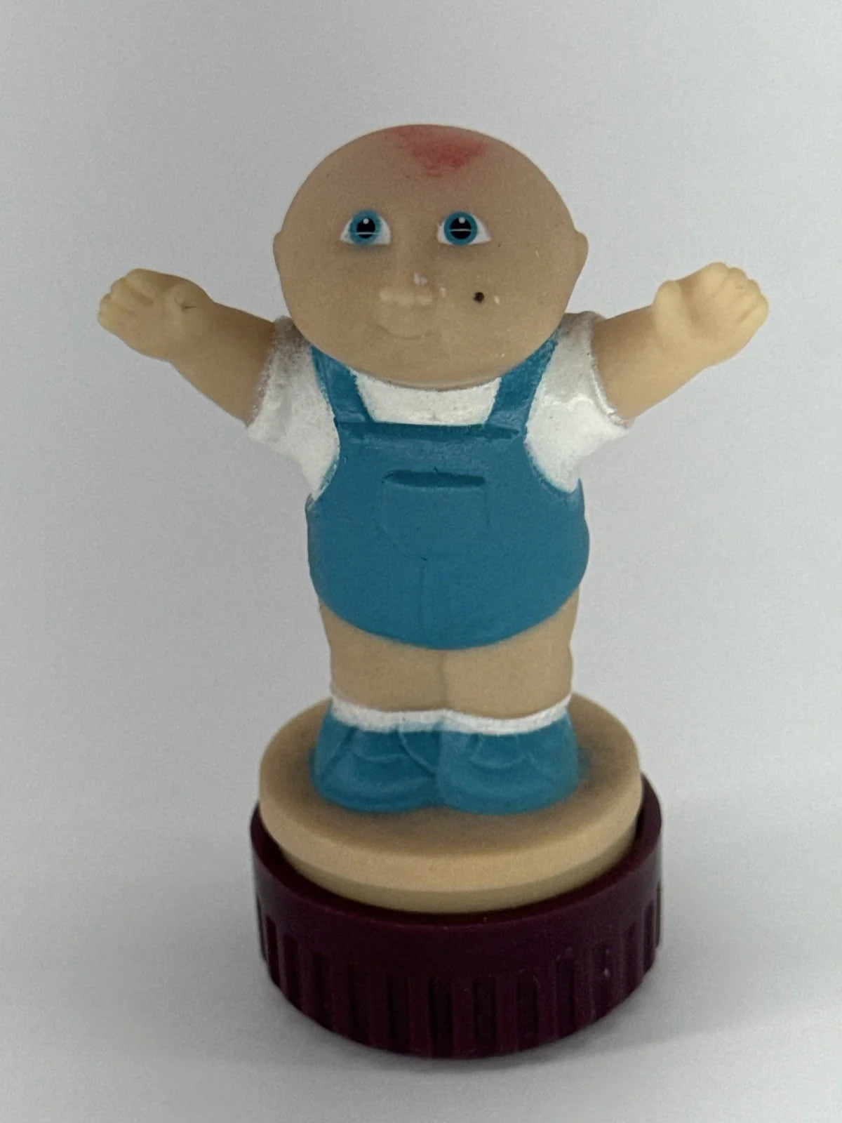 1984 Cabbage Patch Kids PVC Figurine Baseball Boy w/ Bat &amp; Baby Lot Apparel