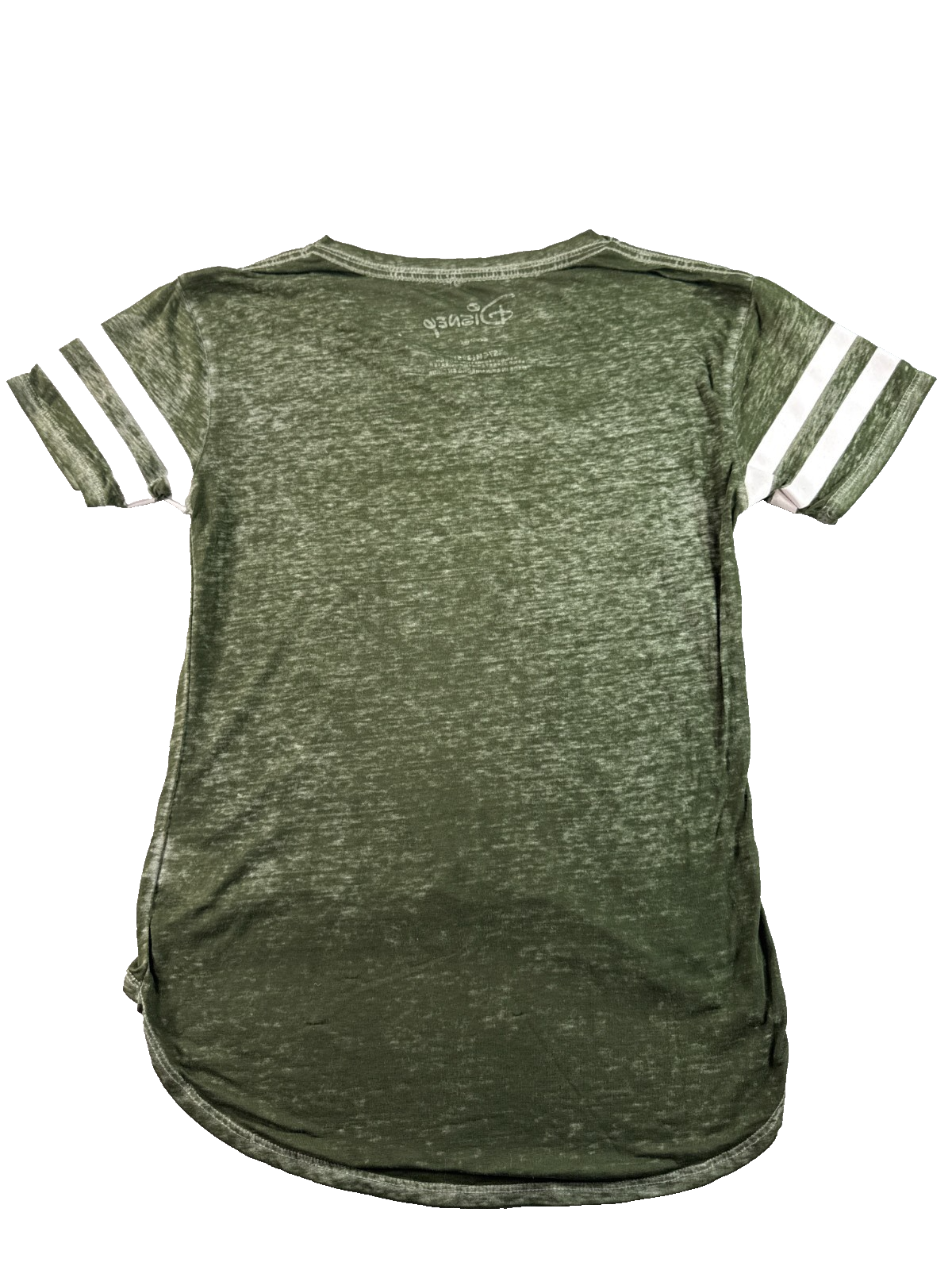 Disney Lion King Hakuna Matata Womens S Olive Green Burnout V-Neck Varsity Tee