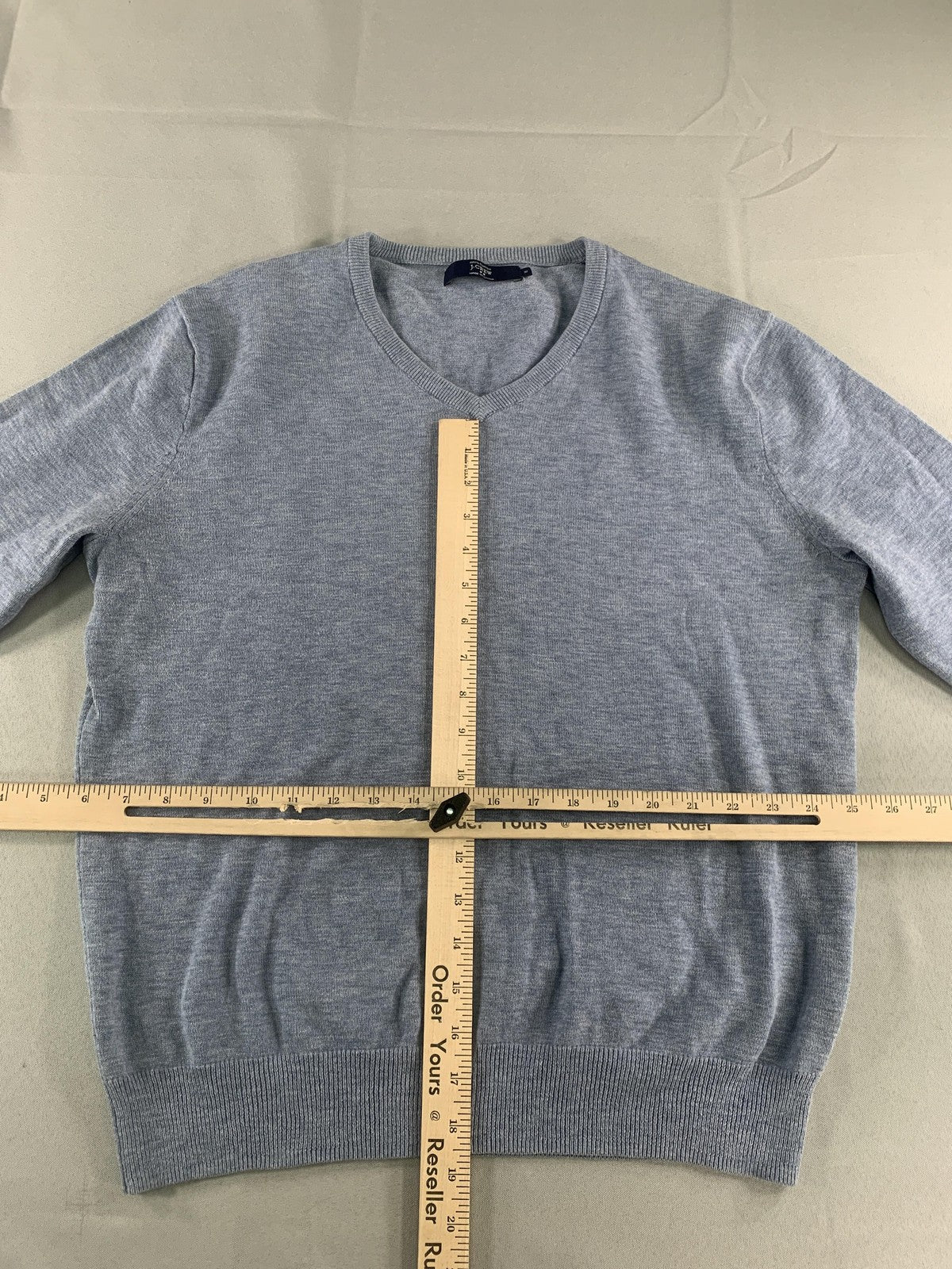 J Crew Sweater Mens Medium Gray V Neck Pullover Lightweight Cotton Casual NWT