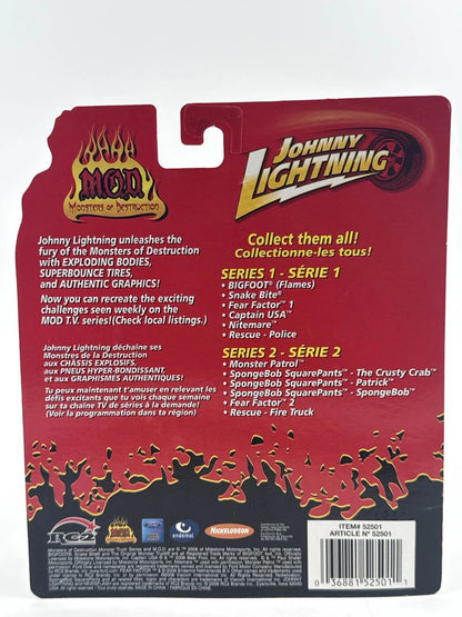 Johnny Lightning Captain USA Monster Truck MOD Exploding Diecast 1:64 Series 1