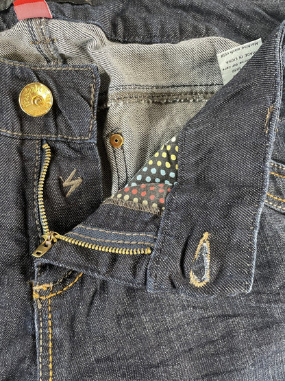 Freestyle Revolution Jeans Womens 22 Blue Bowie Sand Stretch Denim Straight Leg
