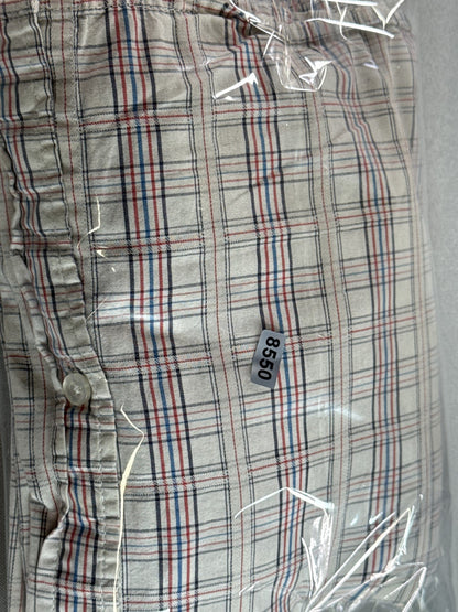 SEAN JOHN Plaid Short Sleeve Button Up Shirt Mens 4XB Multicolored 100% Cotton