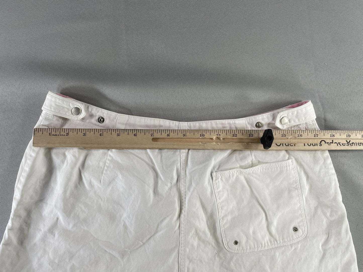 Jones New York Signature Shorts Womens 12 White Casual Cotton Pockets Summer