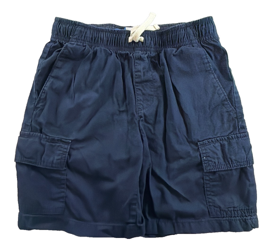 Bundle Boys Old Navy Blue Cargo Beige Pull Up Shorts Set of 2 Size Large 10-12