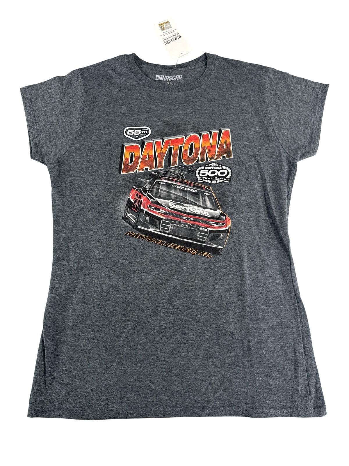Daytona 500 Shirt Mens XL Gray NASCAR Cup Series Daytona Beach Racing Tee 2023