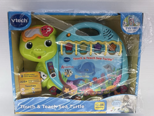 VTech Touch &amp; Teach Sea Turtle Learning Book 12-36 Months Red Apparel