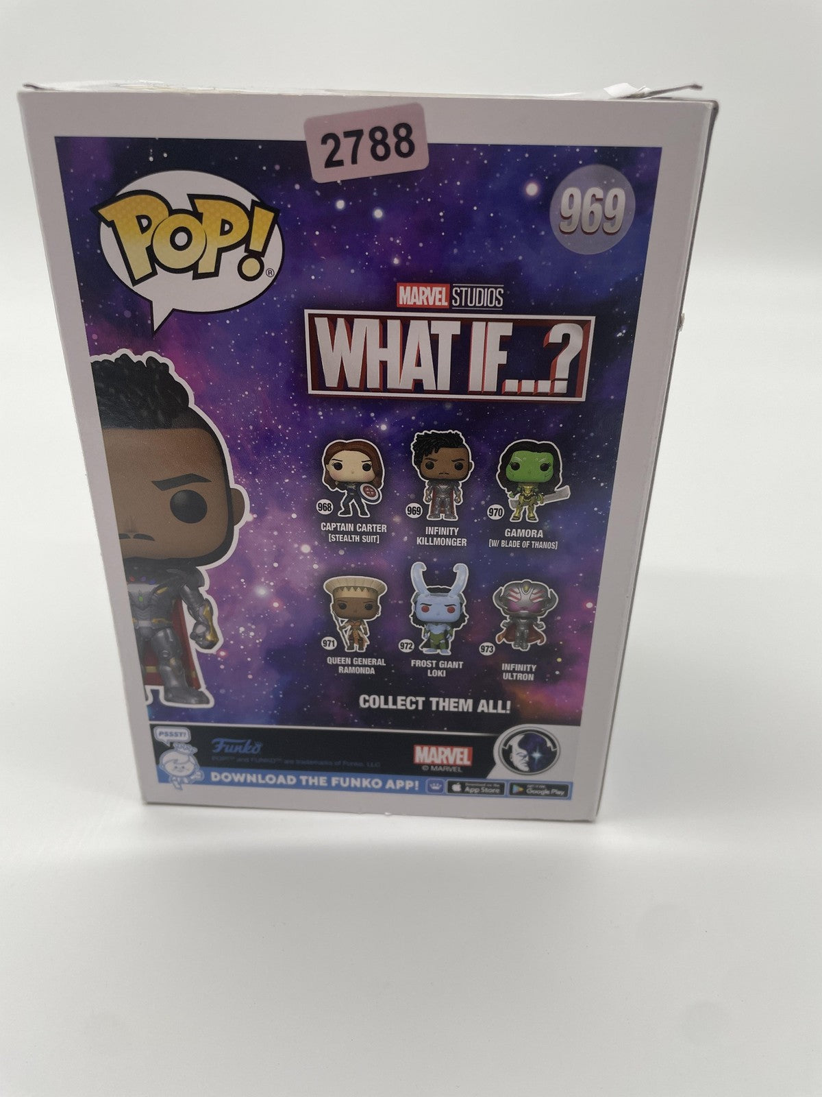 Funko Pop Marvel What If Infinity Killmonger #969 Vinyl Figure Silver Standard