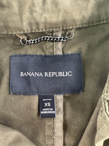 Banana Republic Jacket Womens XS Petite Utility Military Pockets RN54023 Apparel