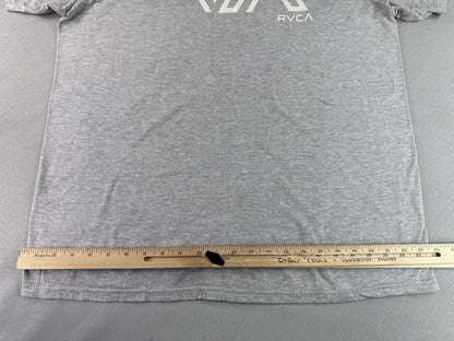 RVCA Graphic Tee XL Gray Cotton Crewneck Short Sleeve Streetwear Skate Surf VA