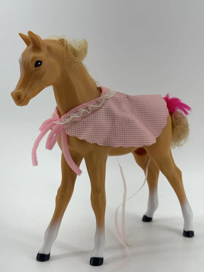 1983 Mattel Barbie Dream Horse DIXIE Palomino Foal w/ Blanket Apparel Clothing