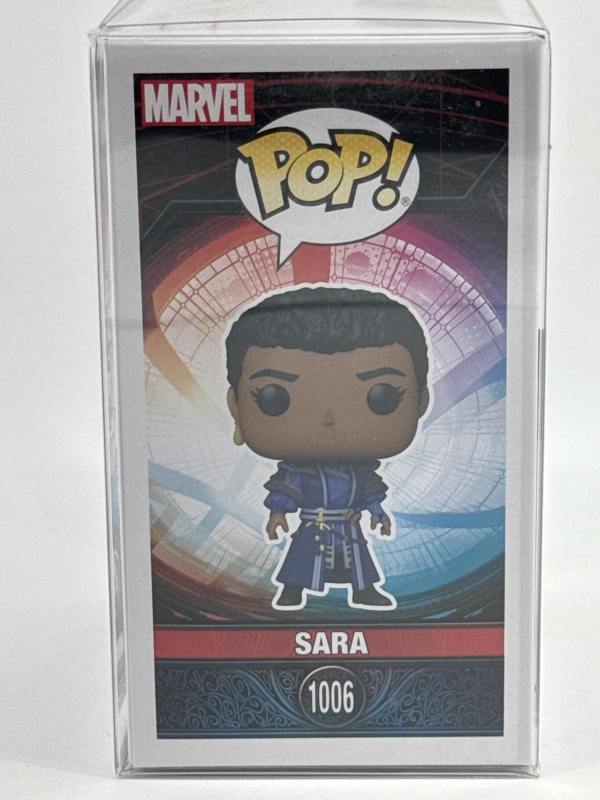 Funko Pop Marvel Doctor Strange Sara #1006 Vinyl Bobblehead Blue With Protector