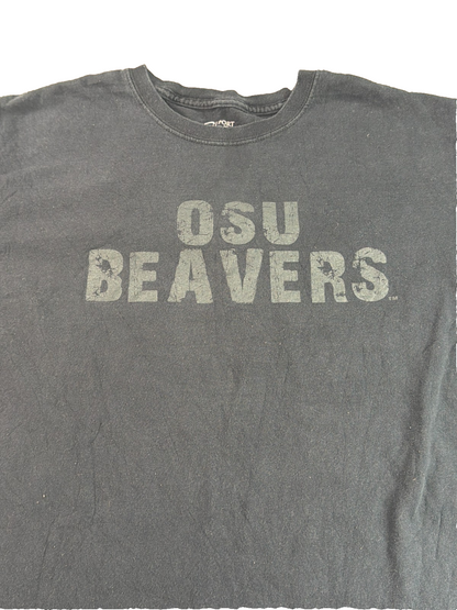 OSU Oregon State Beavers T-Shirt Adult Large Black Port Company NCAA College