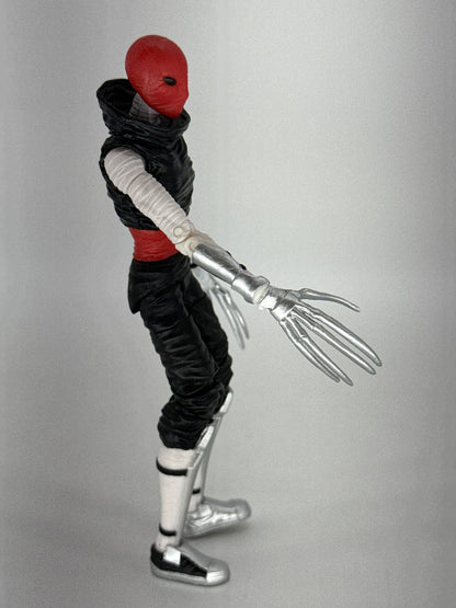 The Loyal Subjects Foot Assassin Action Figure Red Black Silver Plastic Comics