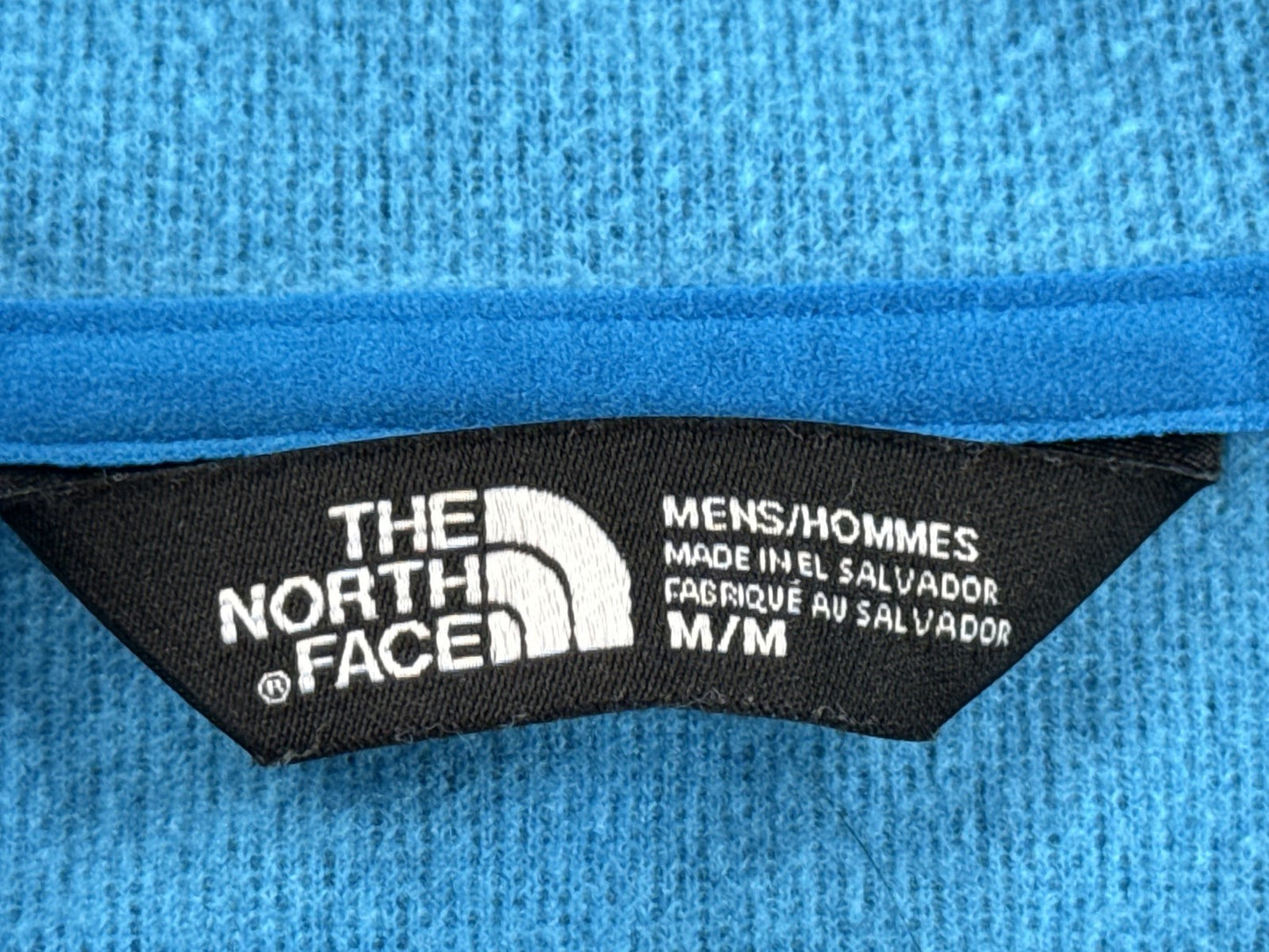 North Face Full Zip Hooded Jacket M Mens M/M Blue Polyester Blend Long Sleeve