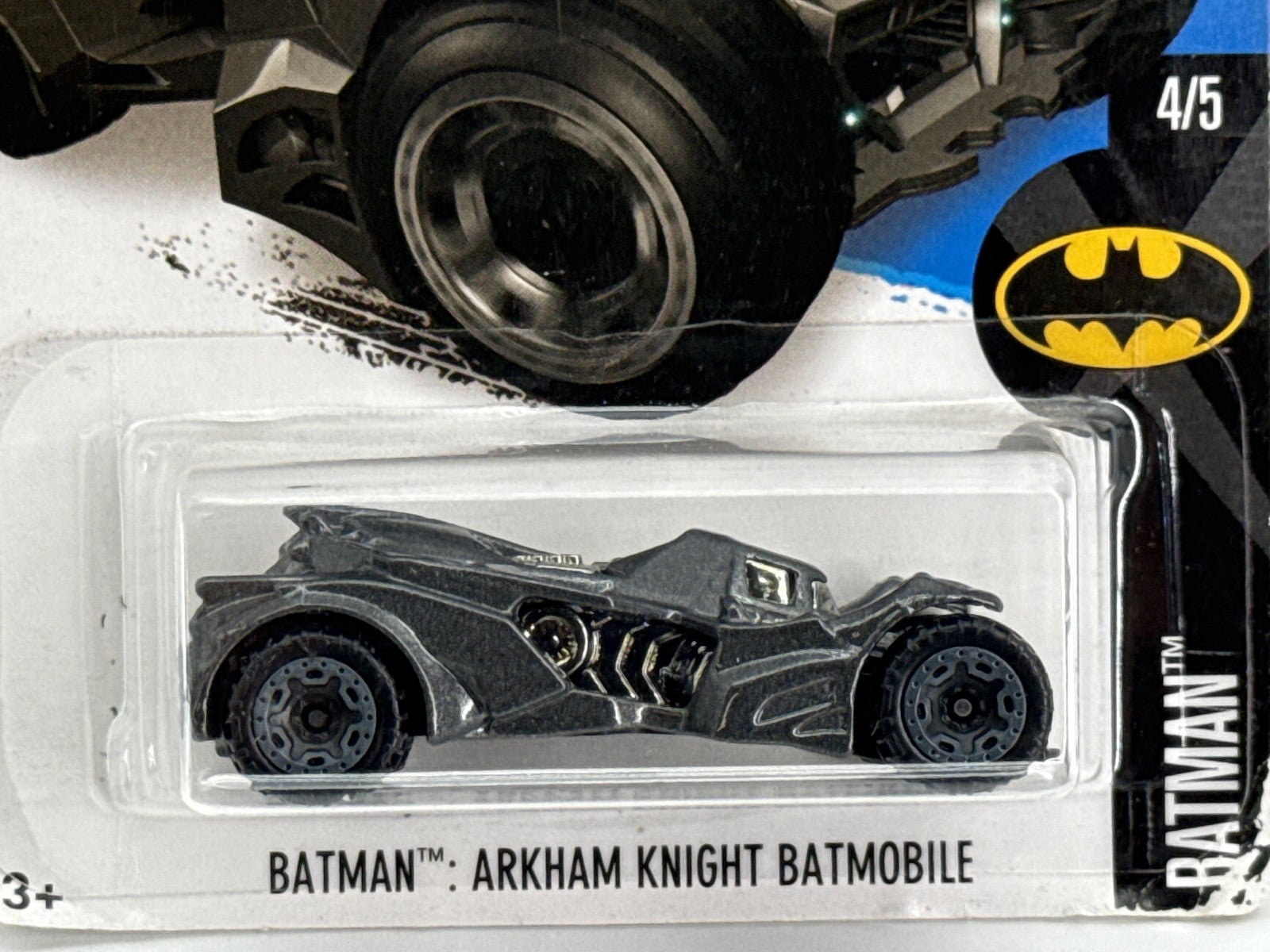 Hot Wheels Batman Arkham Knight Batmobile 2015 Gray 1:64 Diecast Sealed Red 164