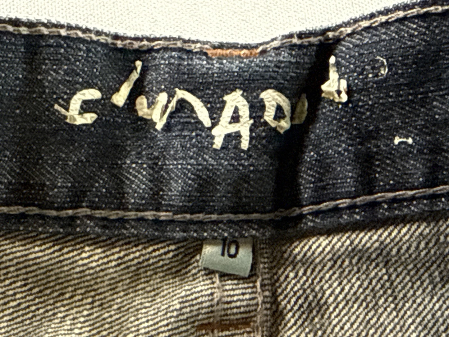 FLY PAPER Jeans Womens 6 Blue 100% Cotton Relaxed Fit Wide Leg Denim Solid