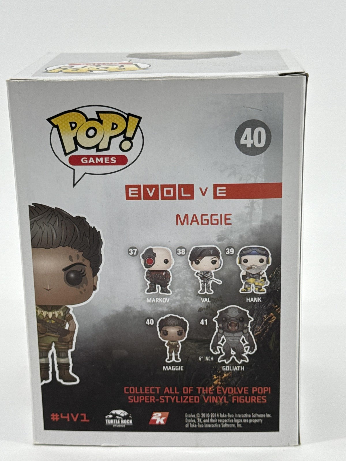 Funko Pop Games Evolve Maggie #40 Vinyl Figure Standard Brown Boxed Collectible