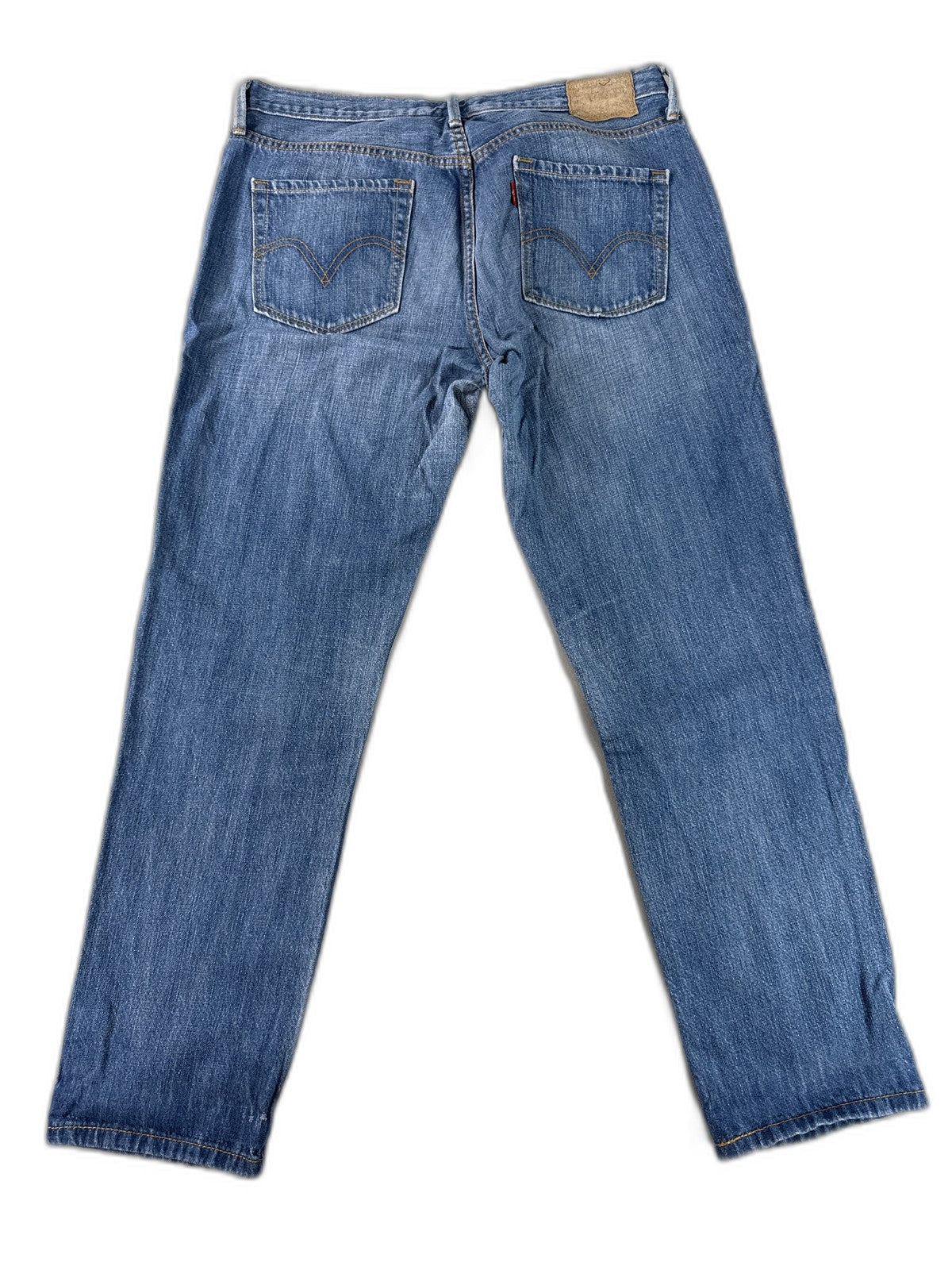 Levi's Classic Straight Leg Jeans 8M Blue Cotton Recycled High Rise Denim