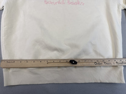 LINGUA FRANCA Crewneck Sweatshirt L Cream 100% Organic Cotton Regular Fit Long
