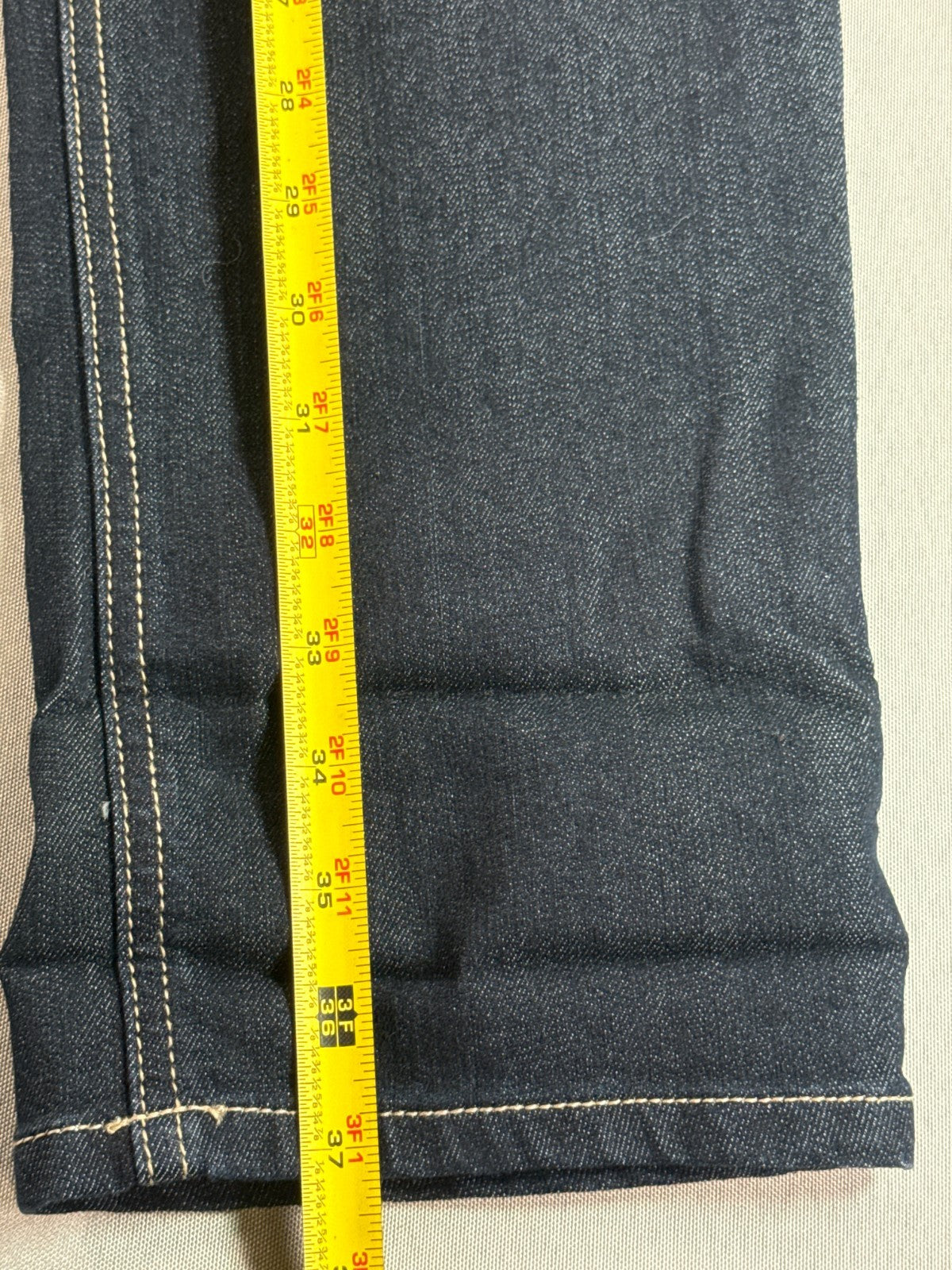 Cello Jeans Womens 16 Dark Wash Denim Straight Leg Stretch Five Pocket Blue Pant