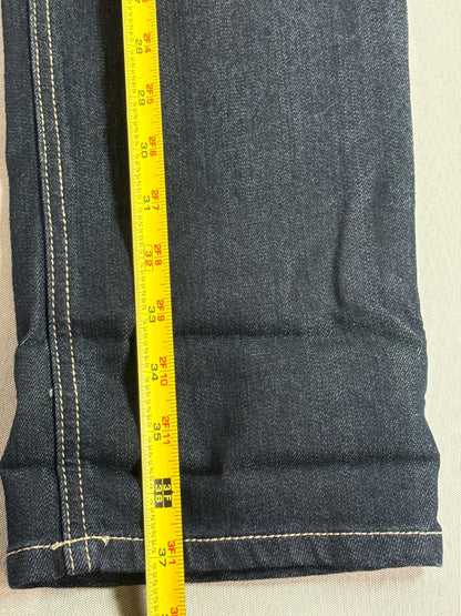 Cello Jeans Womens 16 Dark Wash Denim Straight Leg Stretch Five Pocket Blue Pant