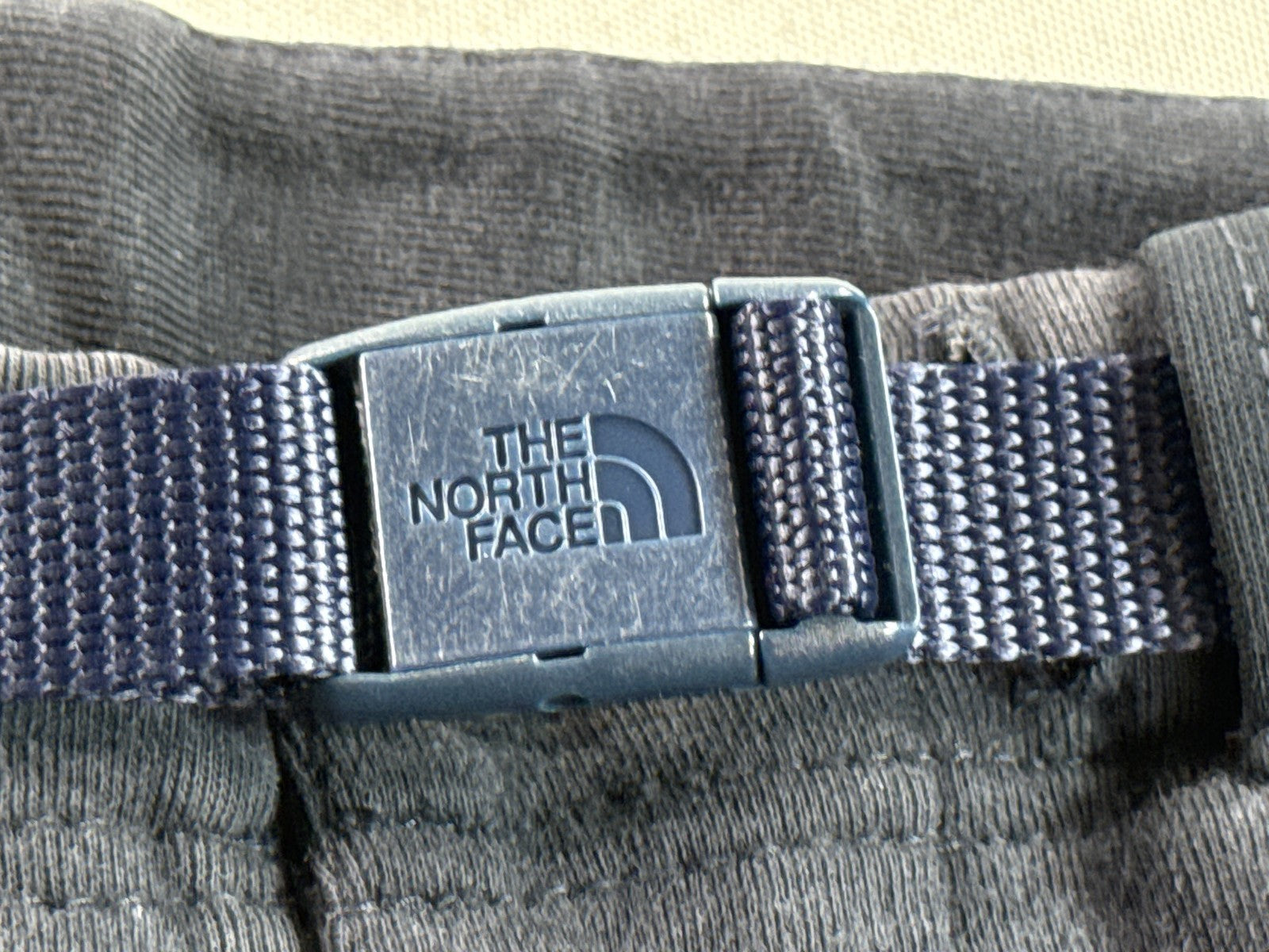 North Face Pants M Navy Cotton Blend Relaxed Fit Adjustable Belt Unisex Outdoor