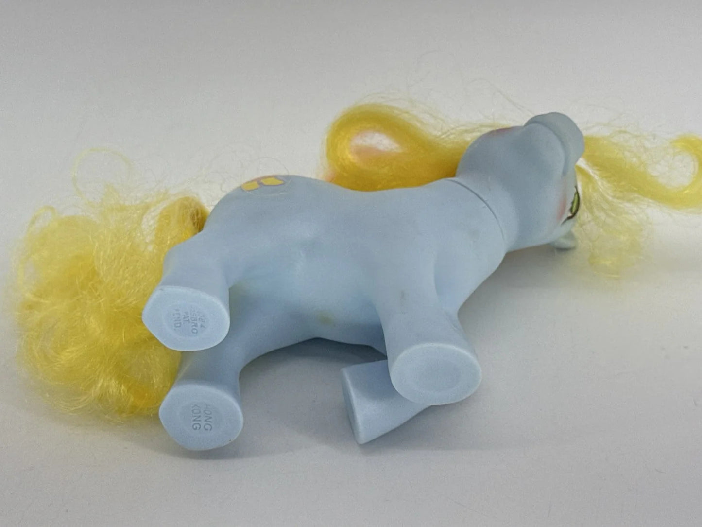Blue Cuddles My Little Pony G1 1984 Magic Message Hasbro Vintage With Bear White
