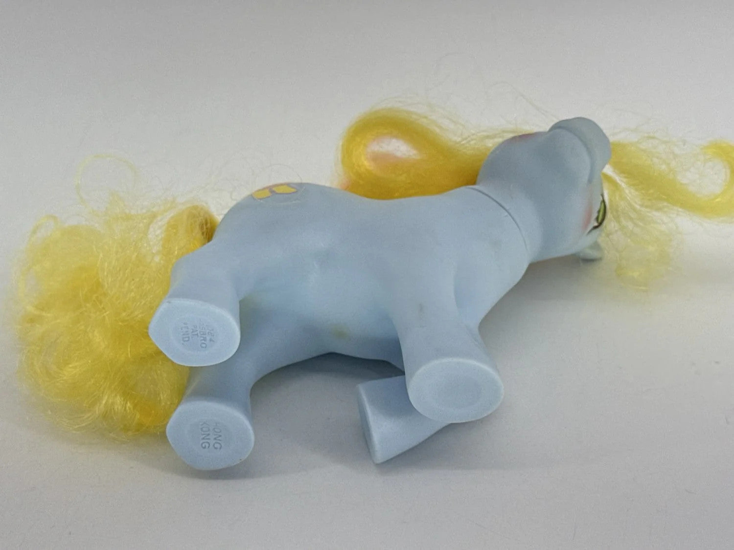 Blue Cuddles My Little Pony G1 1984 Magic Message Hasbro Vintage With Bear White
