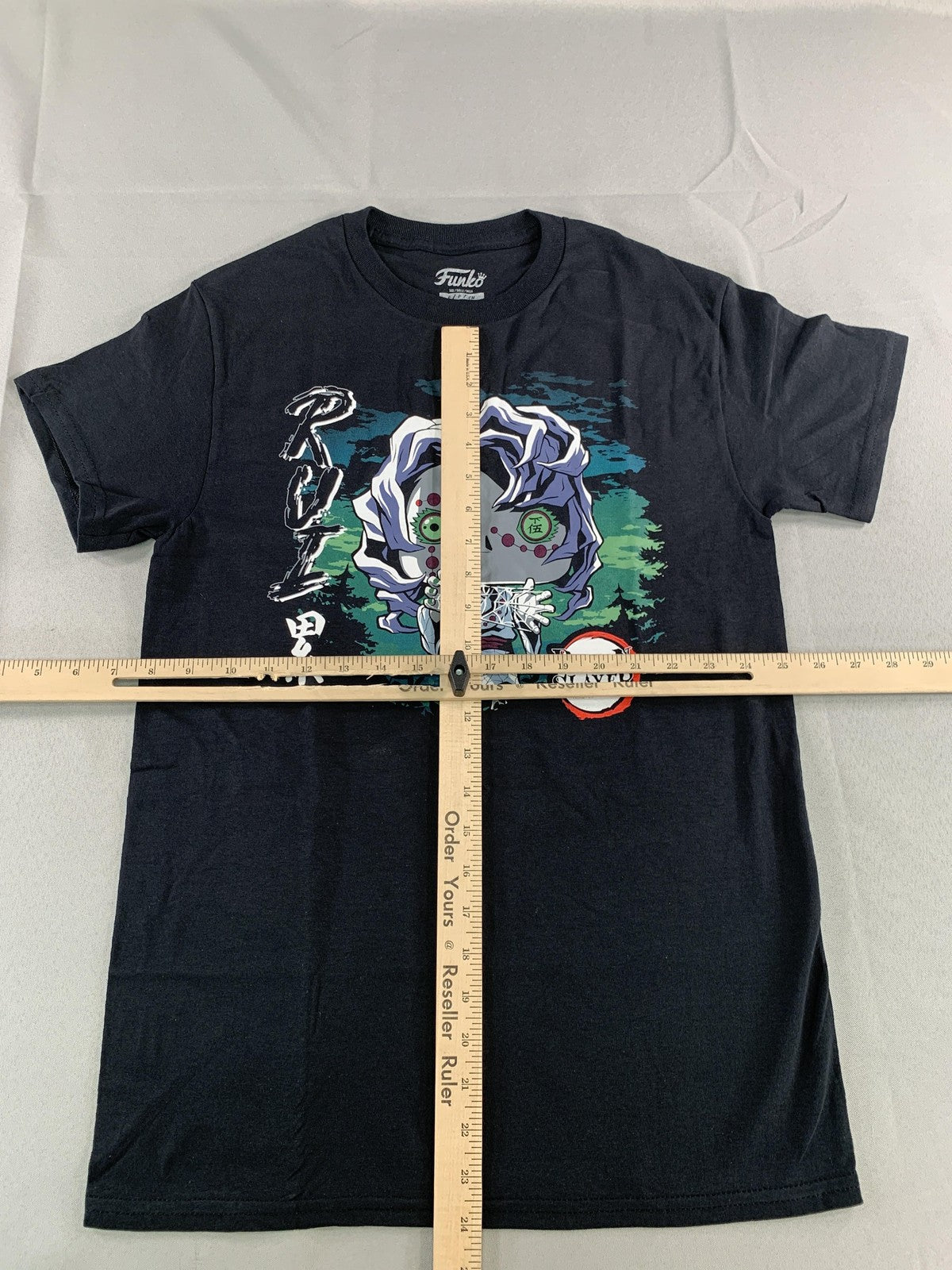 Demon Slayer Shirt Mens Small Black Funko Rui Anime Graphic Tee Kimetsu no Yaiba