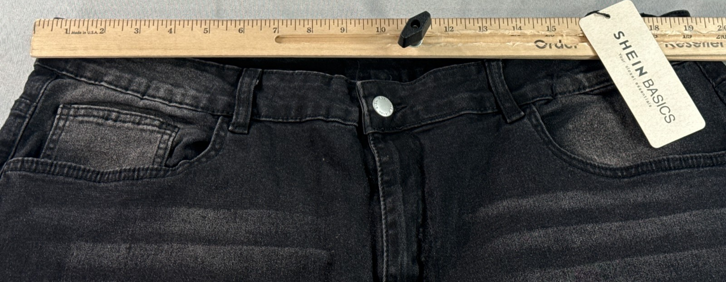 Shein Curve Black Wash Skinny Jeans Womens 4XL Stretch High Rise Denim Pants