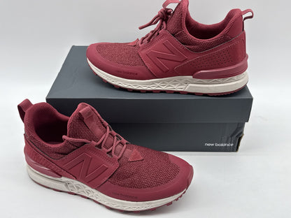 New Balance Burgundy Running Sneakers 8 US Womens US Knit Lightweight Breathable