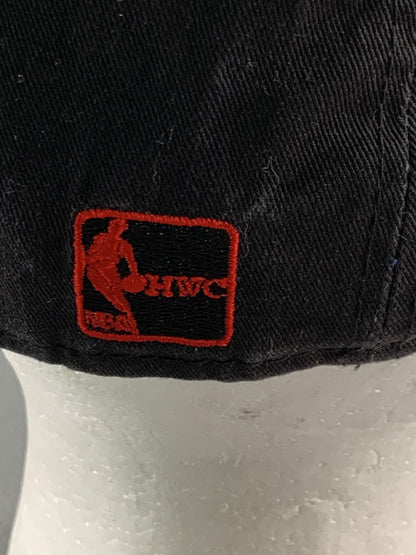Miami Heat Hat Cap Snap Back Mens Large Black Red NBA Basketball HWC New Era 100