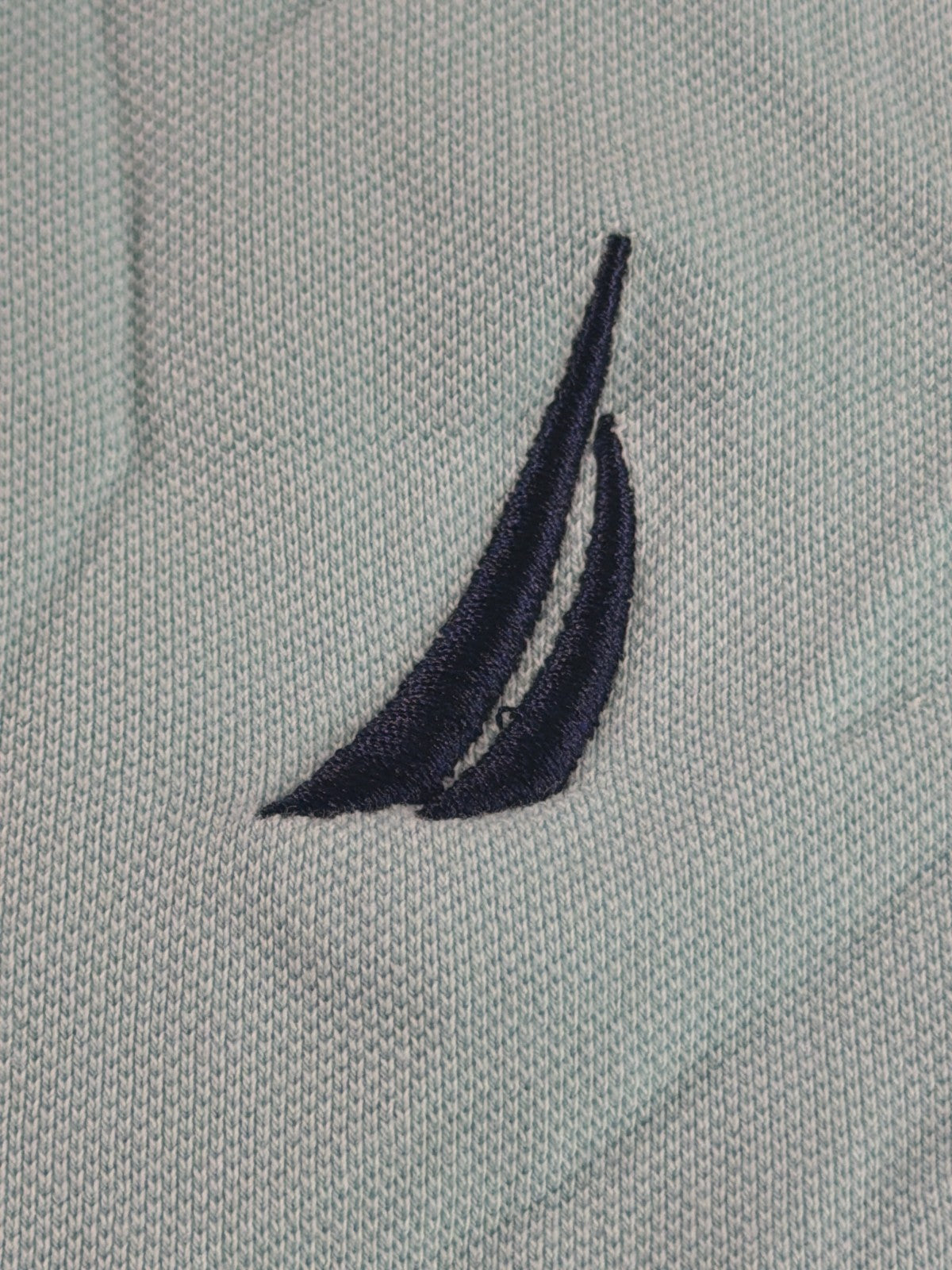 Nautica Performance Deck Shirt Polo Mens Large Mint Green Classic Fit Outdoor