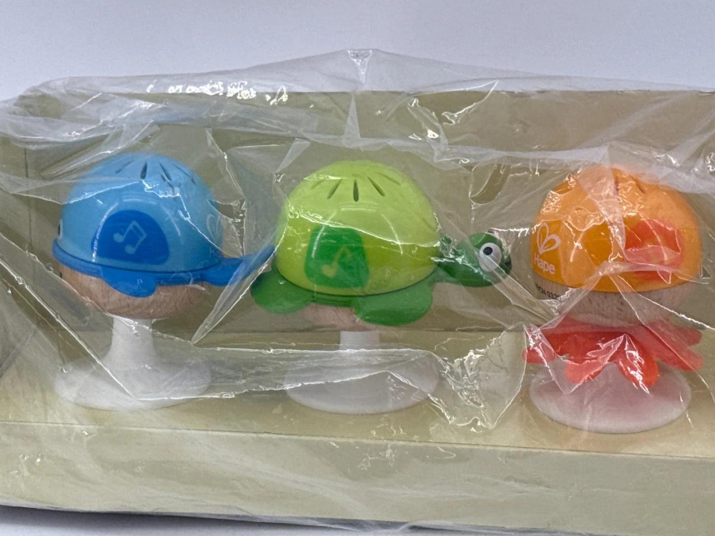 Hape Stay-Put Rattle Set 17696 – Set of 3 – Newborn Baby Toy – Brand New Sealed
