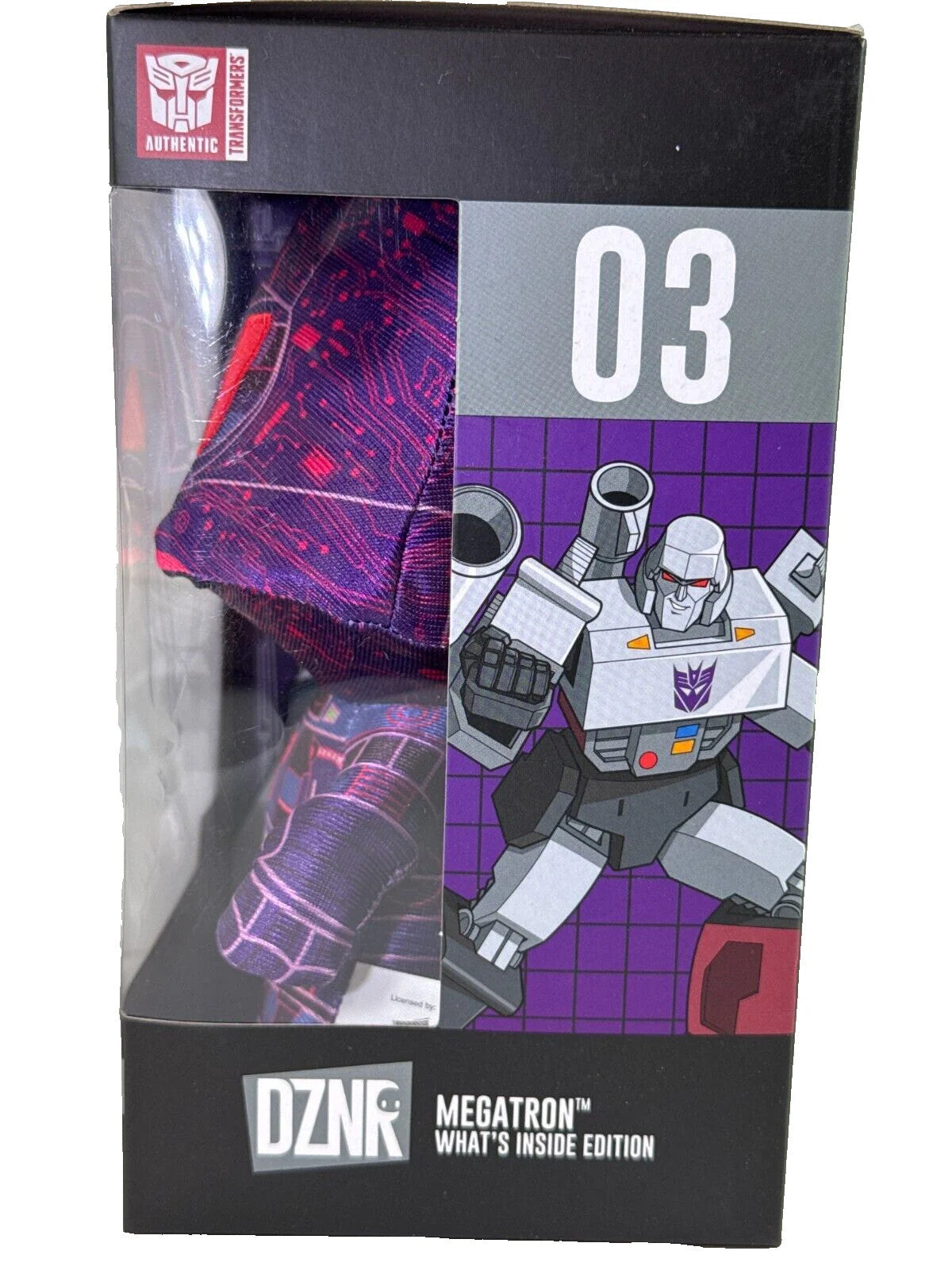 Transformers DZNR Megatron Plush Whats Inside Ed03 10in YuMe Hasbro NIB Toy Tan